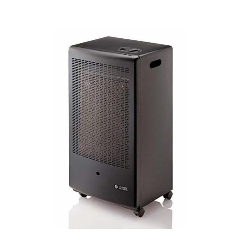Stufa a gas catalitica 3,1 kW 3 livelli di calore accensione piezoelettrica portatile con ruote nera - Olimpia Splendid Stovy