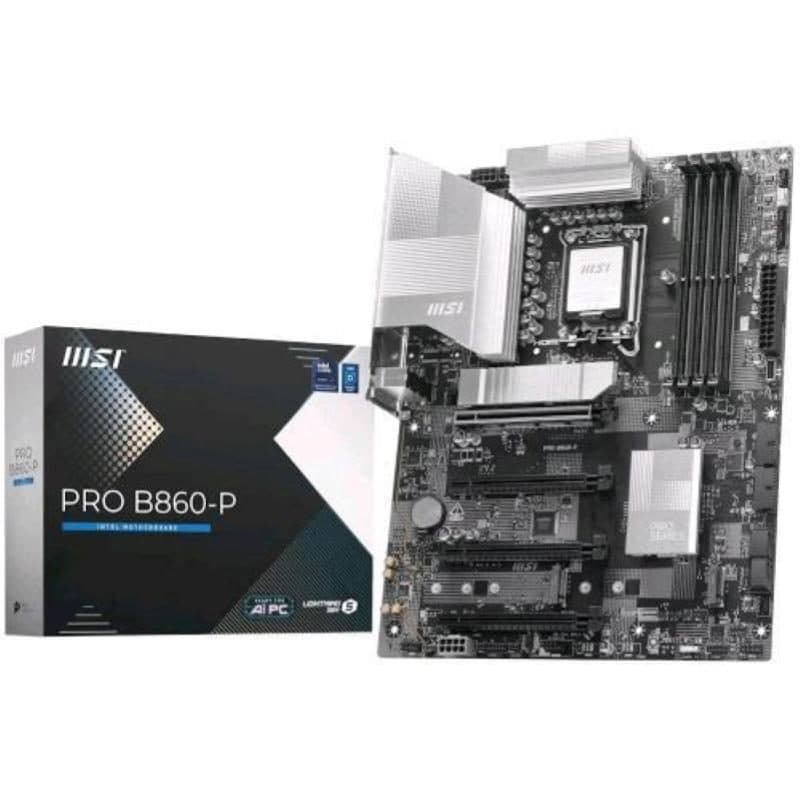 Scheda madre ATX LGA 1851 DDR5 per Intel Core Ultra chipset B860 - MSI PRO B860-P