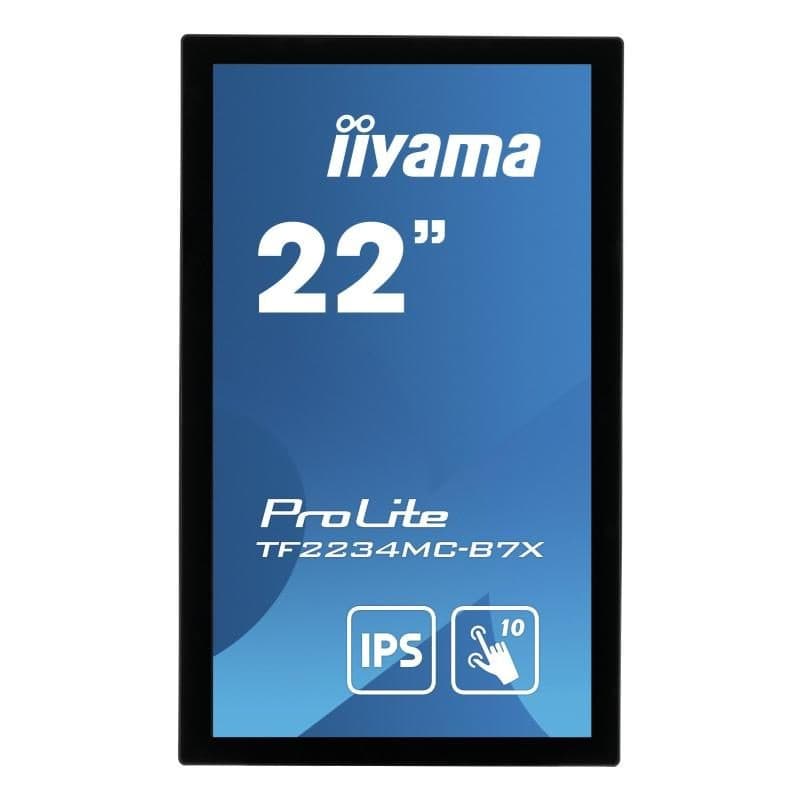 Monitor touch screen 21.5 pollici LED IPS Full HD 1920 x 1080 8 ms, HDMI/VGA/DisplayPort - iiyama ProLite TF2234MC-B7X