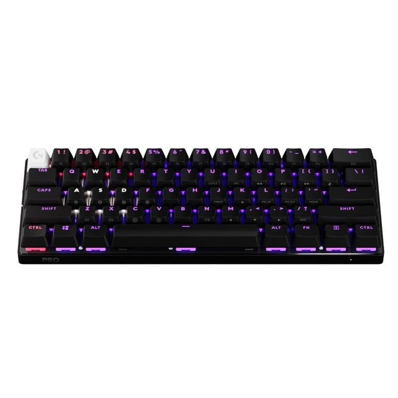 Tastiera gaming wireless USB, RF e Bluetooth, layout QWERTY US International, nero - Logitech G Pro X 60