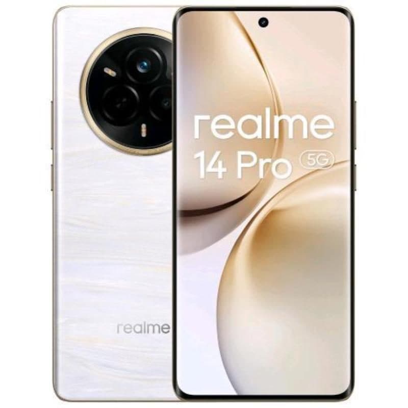 Smartphone 5G Dual SIM AI 6.77 pollici octa core 256 GB RAM 8 GB Pearl White - Realme 14 Pro