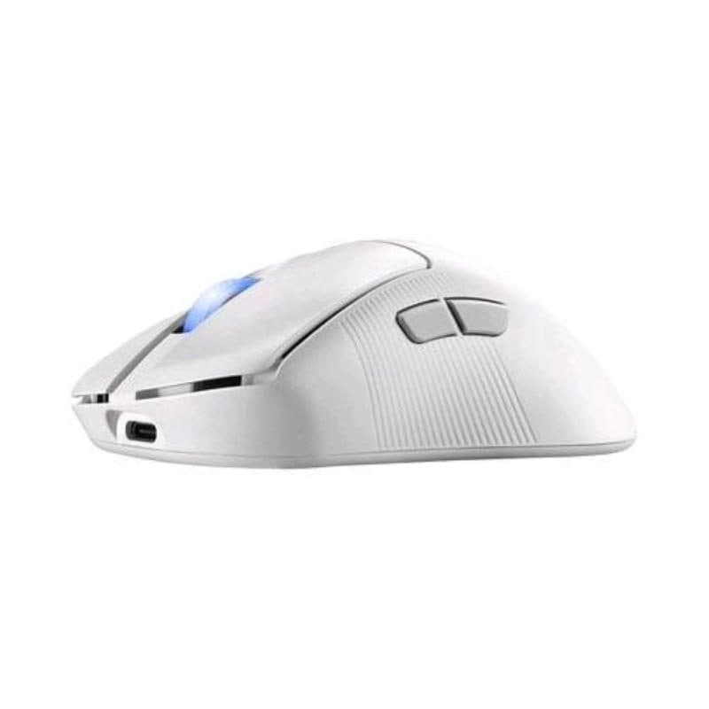 Mouse gaming wireless ottico mano destra 4 tasti RF, Bluetooth e USB Type-A 42.000 dpi bianco - ASUS ROG Keris II Ace Aimpoint