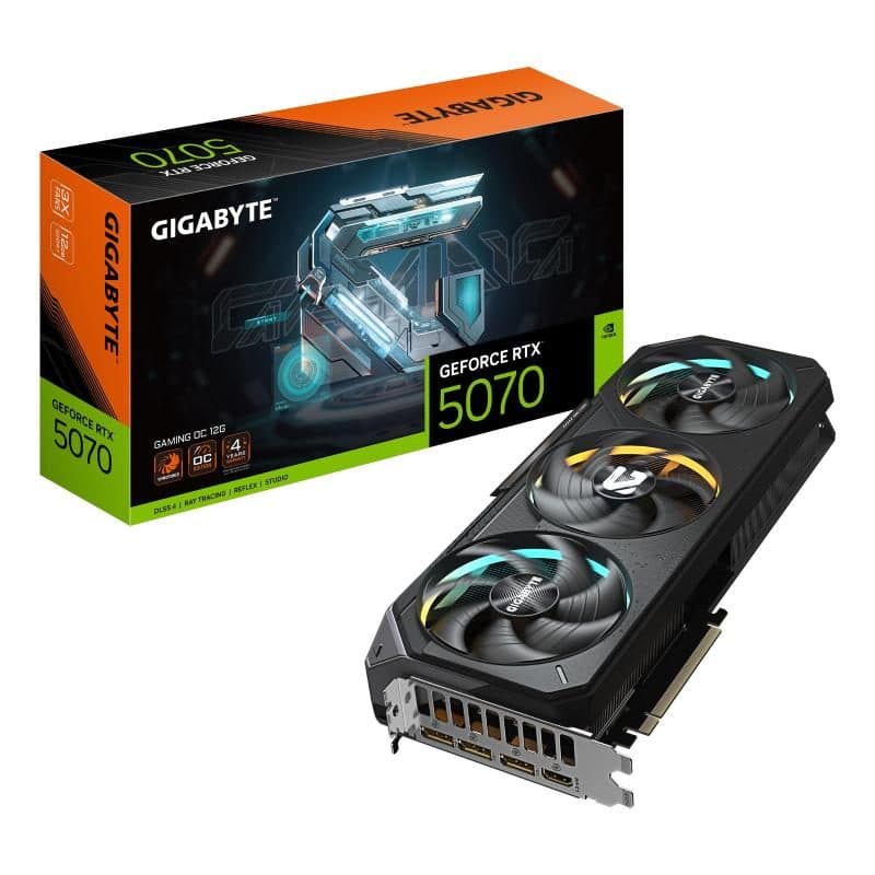 Scheda grafica 12GB GDDR7 DLSS 4 triple fan PCI Express x16 5.0 - Gigabyte GeForce RTX 5070 Gaming OC