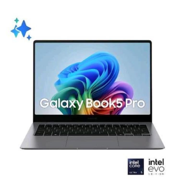 Notebook 14 pollici AMOLED WQXGA+ touch Intel Core Ultra 5 226V 16GB RAM SSD 512GB Win 11 Pro grigio - Samsung Galaxy Book5 Pro