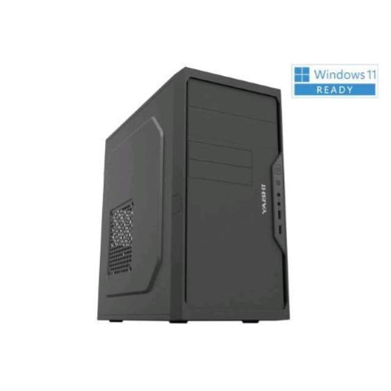 PC mini tower Intel Pentium Gold G6400 8GB RAM SSD 256GB con tastiera e mouse Windows 11 Pro nero - Yashi Genio YY13216