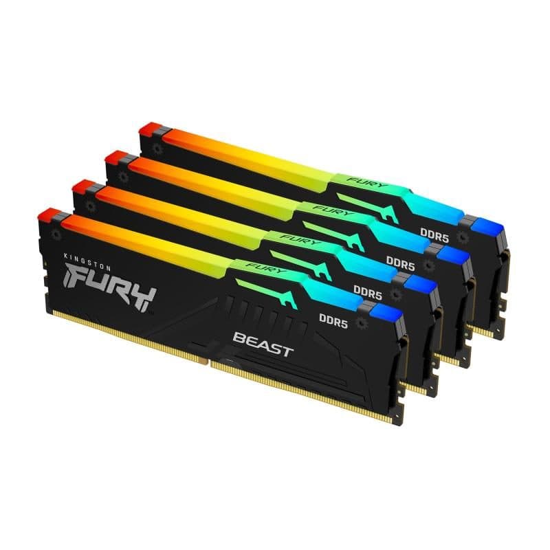 Kit memoria RAM 64GB (4 moduli) DDR5 5600 DIMM FBRGB XMP - Kingston