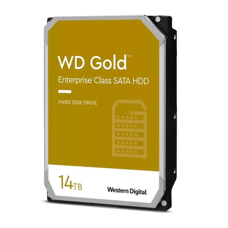 Hard disk HDD enterprise 14 TB SATA 3 3.5 pollici 7200 rpm cache 512 MB - WD Gold WD142KRYZ