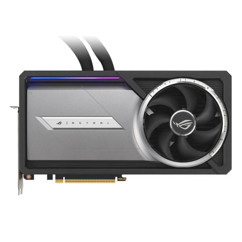 Scheda grafica 32GB GDDR7 512 bit 2610 MHz OC PCIe 5.0, 2 x HDMI, 3 x DP, 7680x4320 - ASUS ROG-ASTRAL-LC-RTX5090-O32G-GAMING