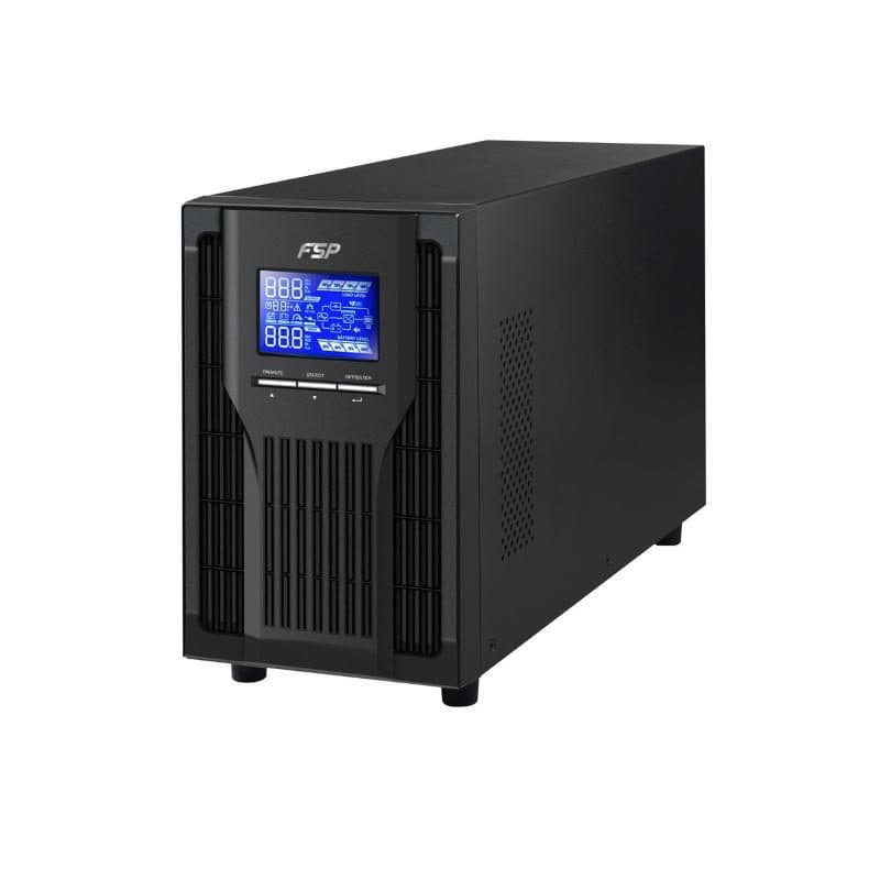 Gruppo di continuità UPS online tower 1000 VA/900 W onda sinusoidale pura, LCD, USB, RS-232, 3 x IEC - FSP Fortron Champ 1K