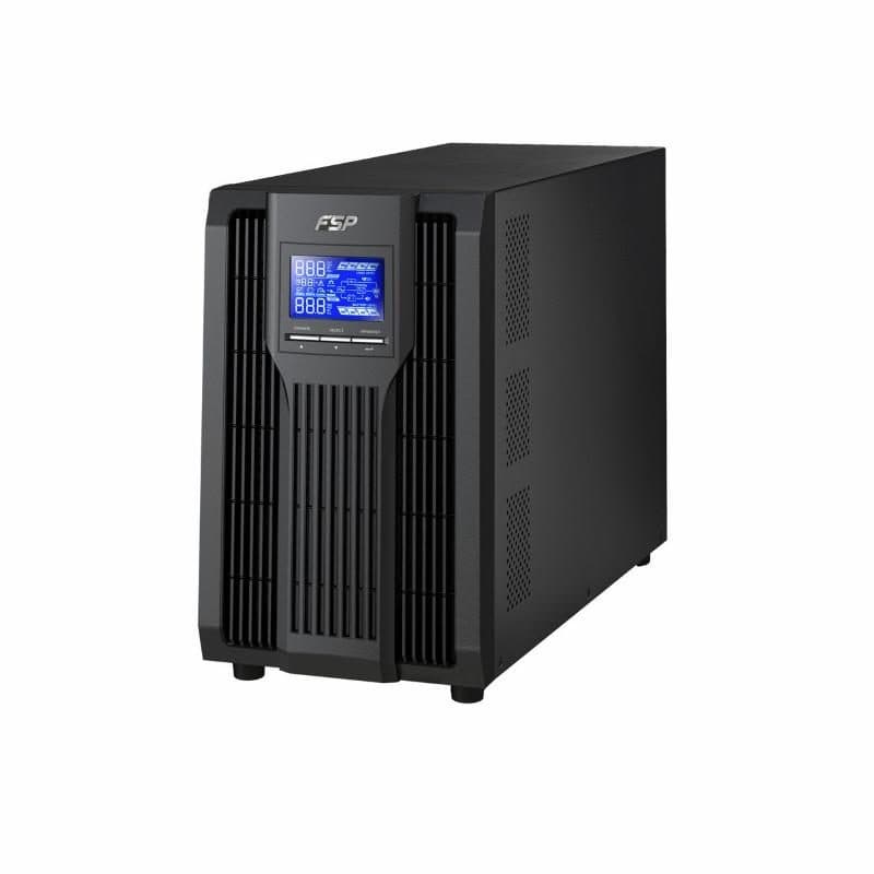 Gruppo di continuità UPS online tower 2000 VA/1800 W onda sinusoidale pura, LCD, USB, RS-232, 4 x IEC - FSP Fortron Champ 2K