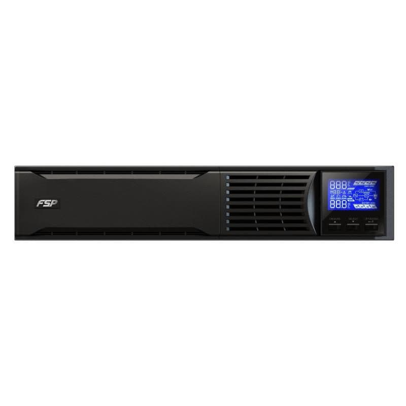 Gruppo di continuità UPS online rack 1000 VA/900 W onda sinusoidale pura, LCD, USB, RS-232, 3 x Schuko - FSP Fortron Champ 1K