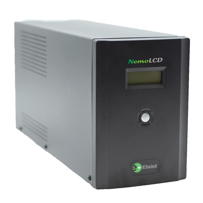 Gruppo di continuità UPS 4000 VA/1800 W LCD con 2 IEC e 2 Schuko, USB e software - Elsist NemoLCD 400