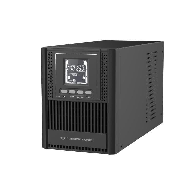 Gruppo di continuità UPS doppia conversione 1 kVA 900 W con 4 prese e LCD - Conceptronic ZEUS52E1K
