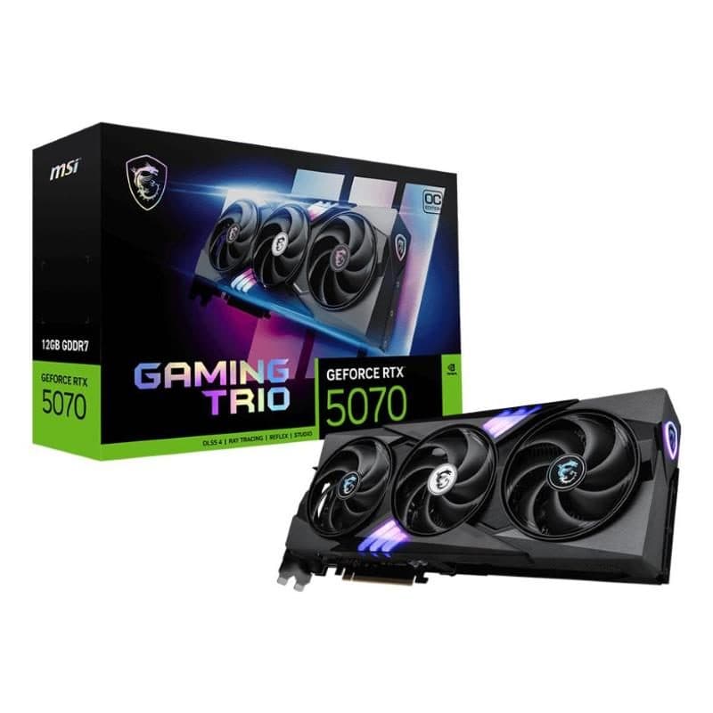 Scheda grafica 12GB GDDR7 PCIe 5.0 nero RGB - MSI GeForce RTX 5070 Gaming Trio OC