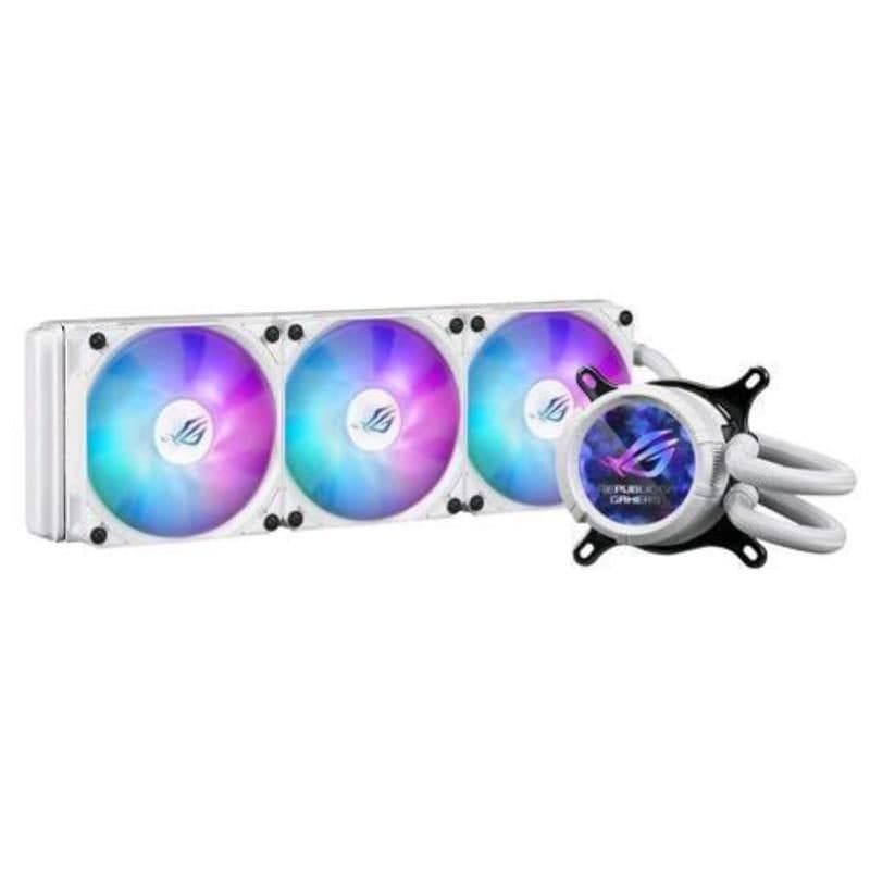Liquid cooler triple fan bianco - ASUS ROG Strix LC III 360 ARGB LCD White Edition