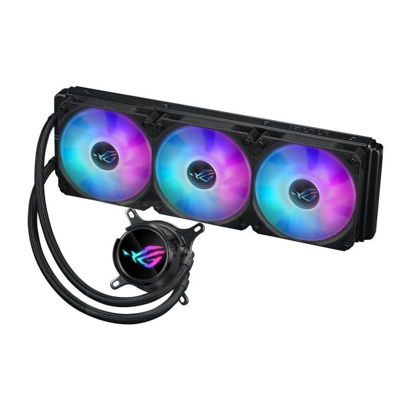 Dissipatore a liquido per CPU pompa Asetek V2 7a generazione, ventole ARGB, nero - ASUS ROG Strix LC III 360 ARGB