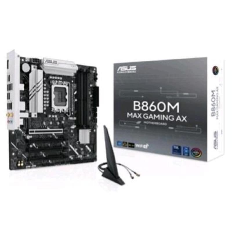 Scheda madre Intel B860 LGA 1851 micro ATX DDR5 Wi-Fi 6 - ASUS B860M Max Gaming AX