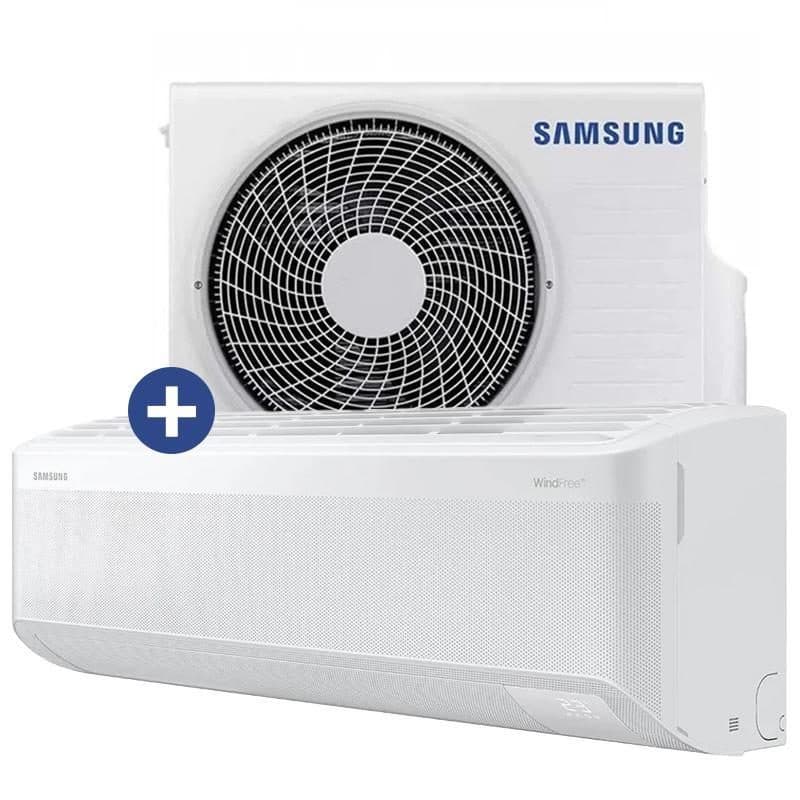Condizionatore unità interna ed esterna 18.000 BTU 5 kW Wi-Fi AI - Samsung WindFree Avant S2 AR70F18C1AWNEU + AR70F18C1AWXEU