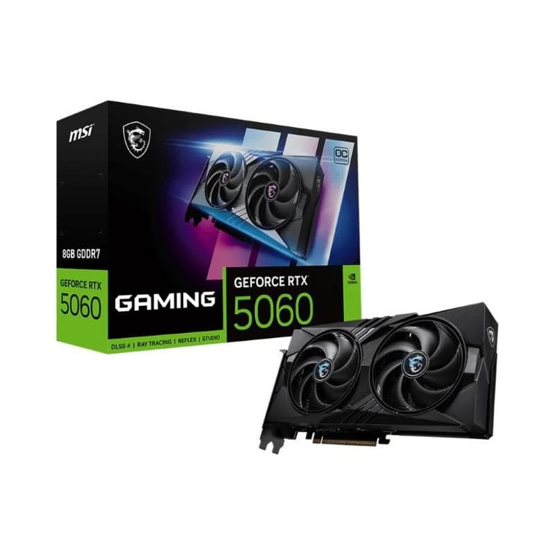 Scheda grafica 8GB GDDR7 DLSS 4 dual fan PCIe x16 5.0, 1 x HDMI, 3 x DP - MSI GeForce RTX 5060 8G Gaming OC