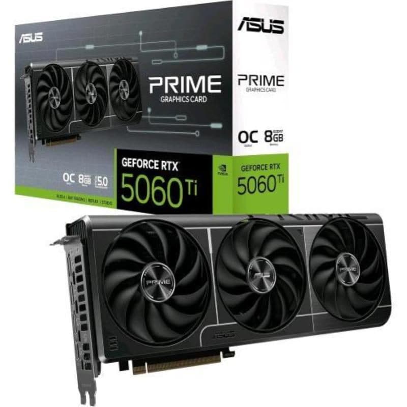 Scheda grafica GeForce RTX 5060 Ti 8GB GDDR7 OC - ASUS Prime RTX5060TI-O8G