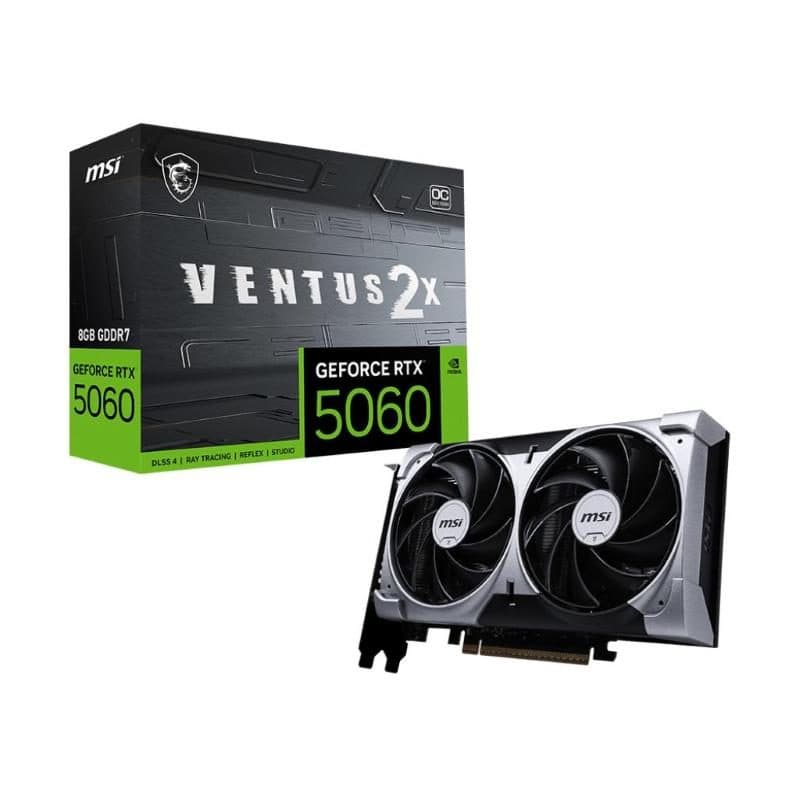 Msi scheda grafica geforce rtx 5060 8gb gddr7 ventus 2x oc - nvidia