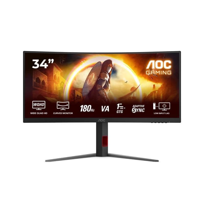 Monitor 34 pollici 3440x1440 180 Hz regolabile in altezza - AOC