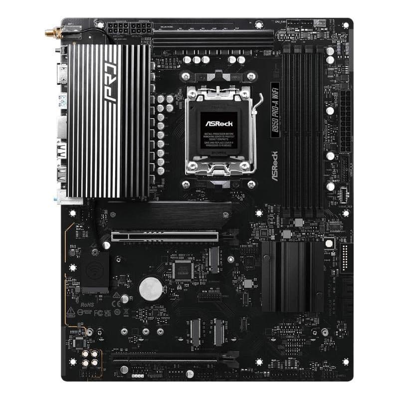 Scheda madre AMD B850 socket AM5 ATX, 4 x DDR5, 4 x M.2 - ASRock B850 Pro-A WiFi
