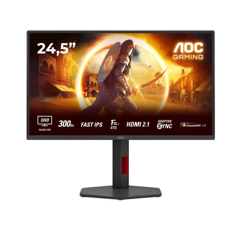 Monitor 24,5 pollici IPS 2560 x 1440 regolabile in altezza - AOC