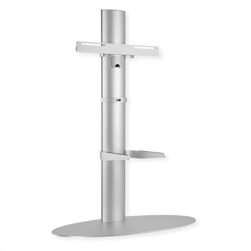 Supporto da pavimento per TV fino a 55 pollici in alluminio argento 400 x 400 portata 40 kg - Roline/Value