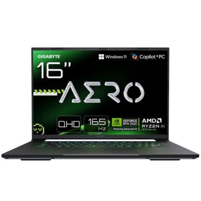 Notebook 16 pollici WQXGA AMD Ryzen AI 7 350 16GB RAM 1TB RTX 5060 Windows 11 - Gigabyte Aero X16