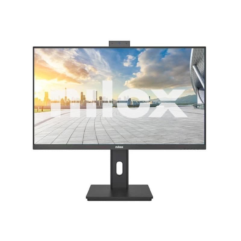 Monitor 24 pollici IPS regolabile con webcam 120 Hz USB-C 65 W - Nilox