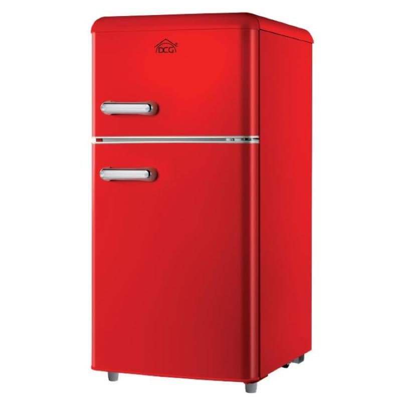 Frigorifero doppia porta stile retrò 100 L classe E rosso - DCG MF100RCDP