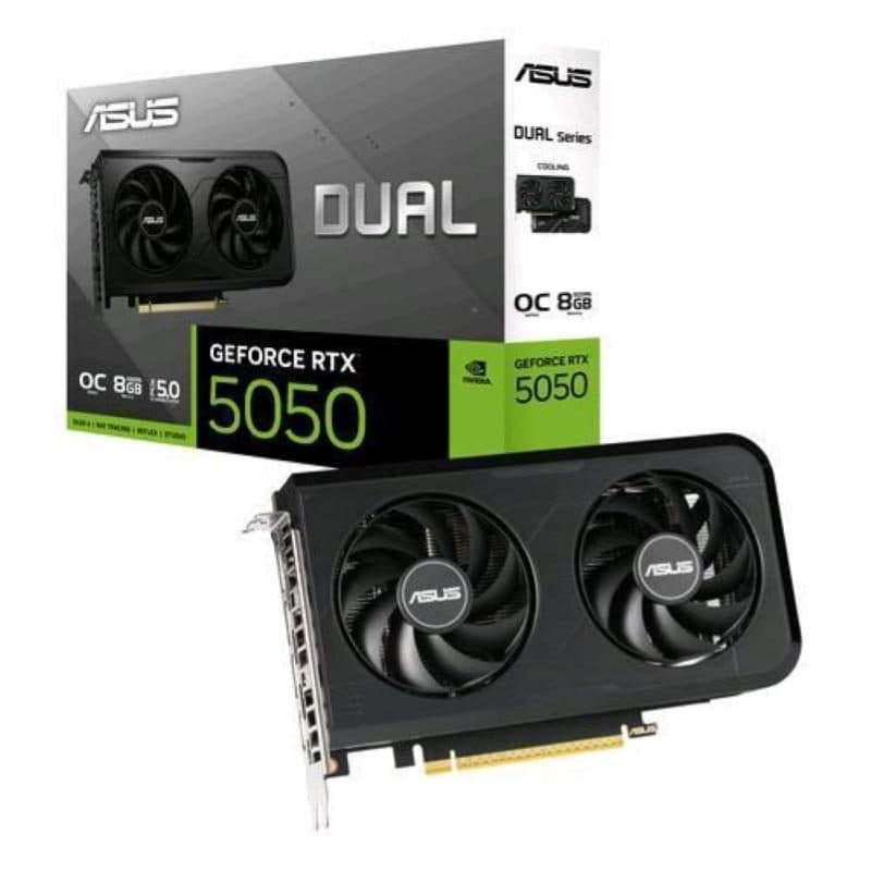 Scheda video GeForce RTX 5050 OC Edition 8GB GDDR6 DLSS 4 1 HDMI 3 DisplayPort PCIe 5.0 x16 - ASUS Dual