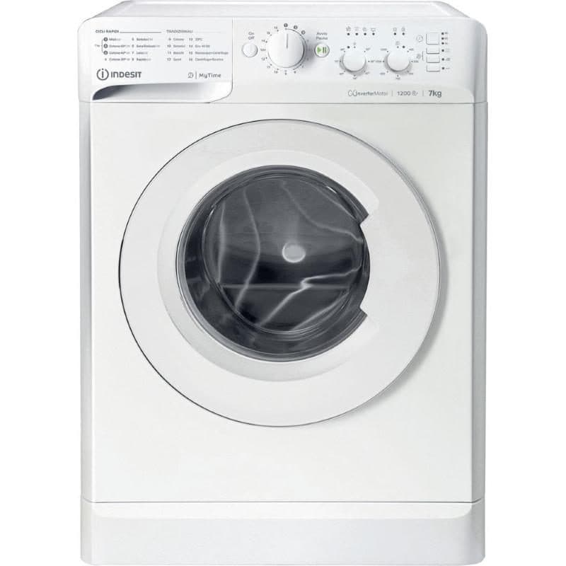 Lavatrice 7 kg 1200 giri classe A inverter - Indesit MTWC 71296 W IT