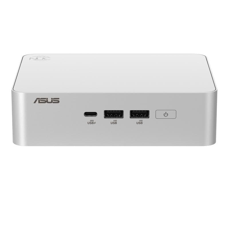 Mini PC bianco, tastiera QWERTZ - ASUS NUC 15 Pro+ RNUC15CRSU500002