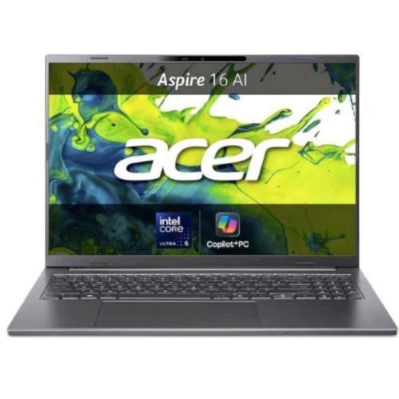 Notebook Copilot+ PC 16 pollici OLED Intel Core Ultra 5 226V 16GB RAM SSD 512GB Windows 11 Home - Acer Aspire 16 AI A16-52M-52G1