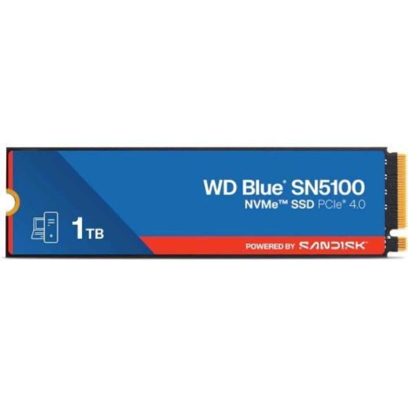 SSD 1TB M.2 NVMe PCIe 4.0 lettura/scrittura 7100/6700 MB/s - Western Digital WD Blue SN5100