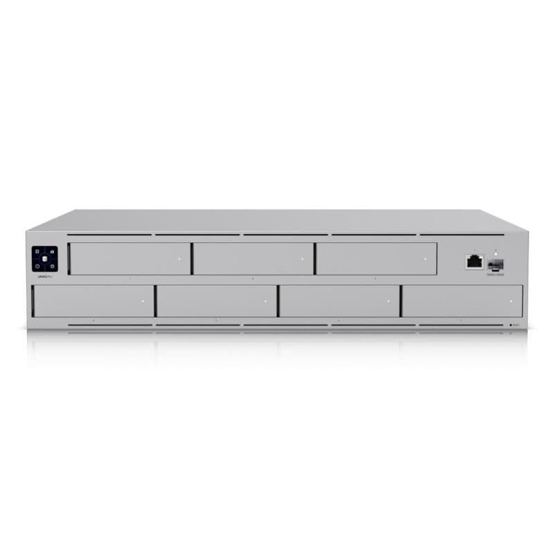 NAS 7 HDD 3.5/2.5 pollici senza HDD rack 2U 10G SFP+ 1GbE 8GB RAM CPU quad core 1.7 GHz - Ubiquiti UNAS-Pro