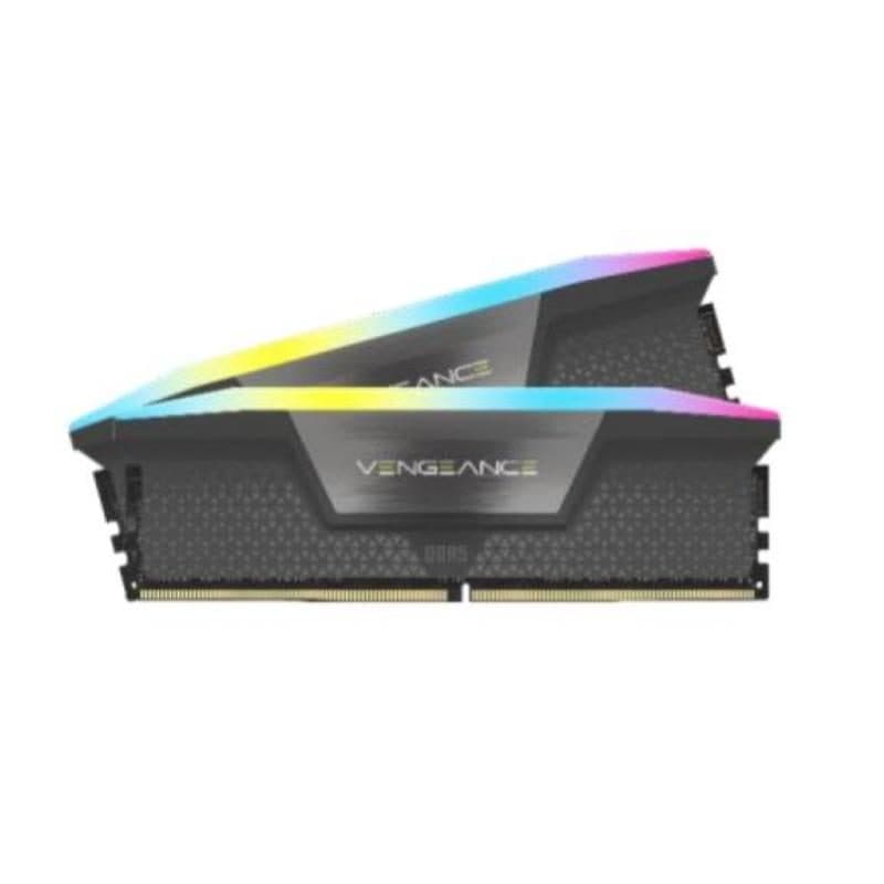 Memoria RAM (2 x 32GB) DDR5 6000 RGB - Corsair Vengeance RGB