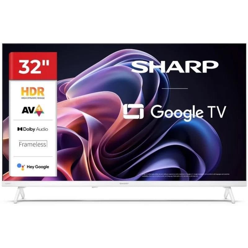 Televisore 32 pollici HD Google TV frameless bianco - Sharp HF