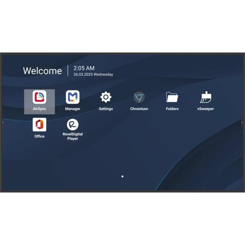 Monitor professionale UHD 4K 500 nit 8GB 32GB Android 14 24/7 DVI HDMI VESA Power Delivery 65 W - ViewSonic 98DS