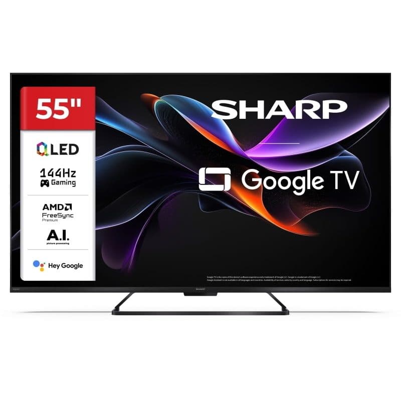 Televisore QLED UHD 4K 55 pollici Google TV - Sharp HR7