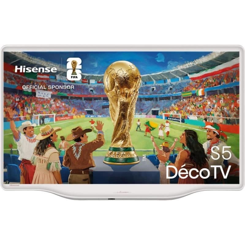 Televisore QLED Full HD 32 pollici VIDAA bianco - Hisense S5Q Deco