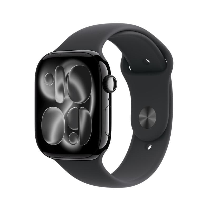 Smartwatch GPS + Cellular 46 mm cassa in alluminio nero Jet Black con cinturino sport nero S/M - Apple Watch Series 11