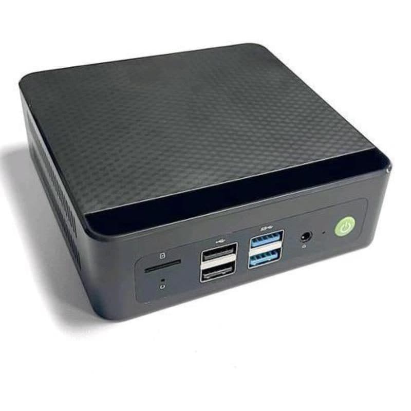 Mini PC quad core N150 16GB RAM SSD 512GB HDMI fanless nero Windows 11 - Yashi Nucky NY332