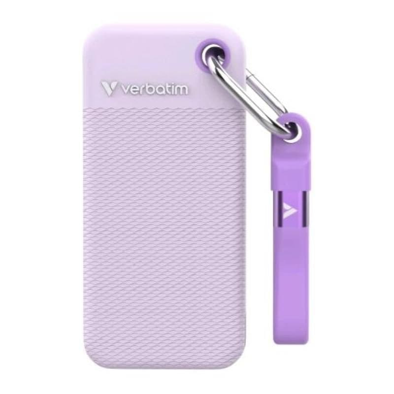SSD esterno portatile 1TB USB-C 3.2 Gen 2 lettura 10.000 MB/s scrittura 10.000 MB/s viola - Verbatim Pocket SSD