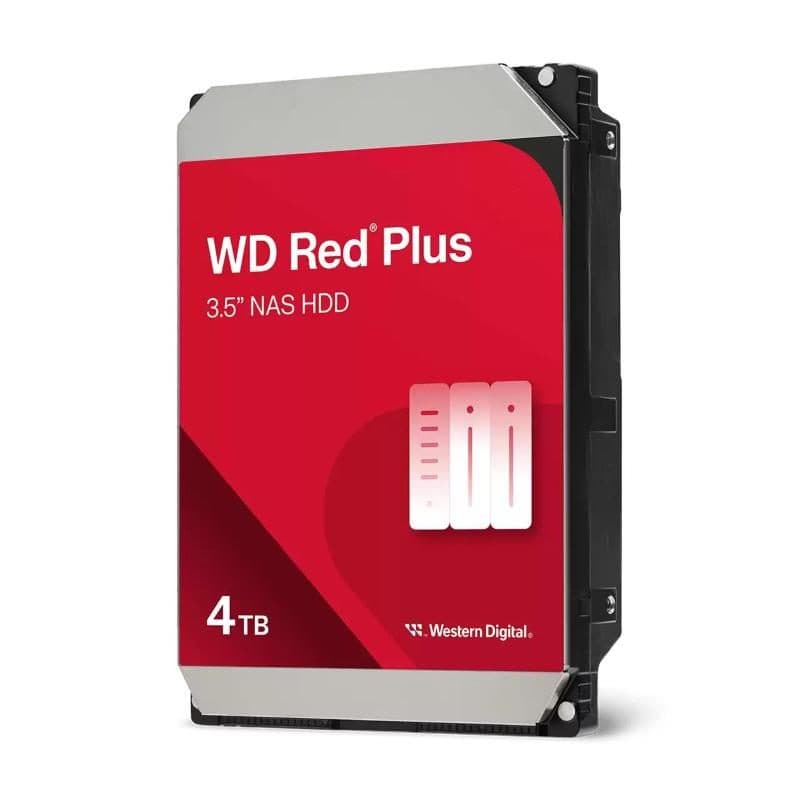 Hard disk 3.5 pollici SATA 3 per NAS 4TB cache 256 MB 5400 RPM - WD Red Plus WD40EFZZ