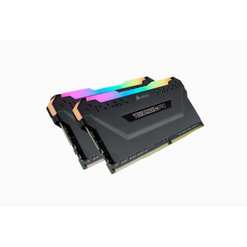 Memoria RAM desktop kit 32GB 2x16GB DDR4 3200 PC4-25600 C16 1.35V nero - Corsair Vengeance RGB Pro