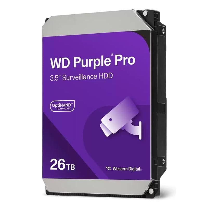 Hard disk 3.5 pollici SATA III 26TB cache 512 MB 7200 RPM - Western Digital WD Purple Pro Smart Video