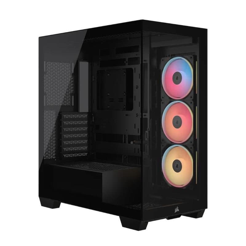 Case midi tower in vetro temperato senza alimentatore mini-ITX/mATX/ATX/E-ATX - Corsair 3500X LX-R RGB iCUE LINK